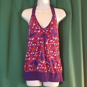 DKNY Halter top with sheer bow detail